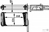 Радиатор печки FORD SIERRA (GBG, GB4),SIERRA Хэтчбек (GBC, GBG),SIERRA универсал (BNG)