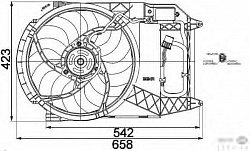 Вентилятор охлаждения двигателя MINI (R50, R53)