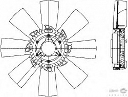 Вентилятор охлаждения двигателя MERCEDES-BENZ OH Series