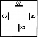 РЕЛЕ, РАБОЧИЙ ТОК - АВТОМОБИЛЯ - 24V