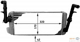 Радиатор печки MAN F 90 Unterflur