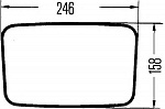 Наружное зеркало; Наружное зеркало, слева, справа MERCEDES-BENZ LP,O 309 VW LT 28-35 I бортовой (281-363),LT 28-35 I автобус (281-363),LT 28-35 I фургон (281-363),LT 40-55 I бортовой (293-909)