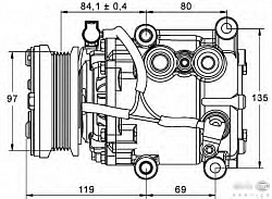 Компрессор кондиционера 12V