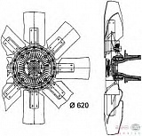 Вентилятор охлаждения двигателя MERCEDES-BENZ MK,NG