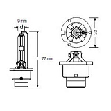 D2S 85V-35W (P32d-2) Xenarc Night Breaker Unlimited (Osram)