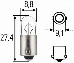 Лампа 6W BA9S