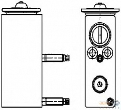 Расширительный клапан кондиционера CITROEN C5 III (RD_),C5 III Break (TD_),C6 (TD_) PEUGEOT 407 (6D_),407 SW (6E_),407 купе (6C_)