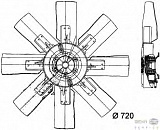 Вентилятор охлаждения двигателя MERCEDES-BENZ O 404,TOURISMO (O 350)