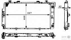 Радиатор охлаждения двигателя MERCEDES-BENZ S-CLASS (W140)