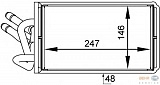 Радиатор печки FORD TRANSIT (FM, FN, FD, FB, FS, FZ, FC, FA)