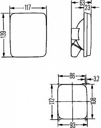 Задний габаритный огонь, слева, справа, R5W, с габаритом