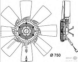 ВЕНТИЛЯТОР РАДИАТОРА (BEHR)