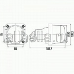 D90мм Би-Галоген модуль Premium (ближний/ дальний, DE, H7) 12V