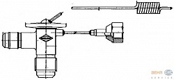 Расширительный клапан кондиционера BMW 2000-3.2 купе (E9),2500-3.3 (E3),3 (E21),5 (E12),5 (E28),6 (E24) MERCEDES-BENZ S-CLASS (W116),SL (R107) PORSCHE 911,911 Targa,911 кабрио,924,944,944 кабрио