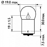 R10W 24V-10W (BA15s) (вибростойкая) MasterDuty