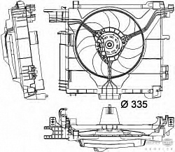 Вентилятор охлаждения двигателя SMART FORTWO Cabrio (451),FORTWO купе (451)