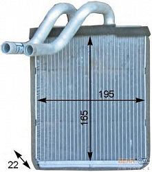 Радиатор печки KIA MAGENTIS (GD)