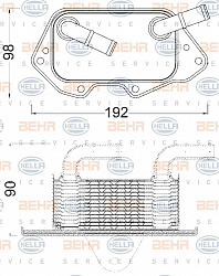 Масляный радиатор AUDI A4 (8EC, B7),A4 (8K2, B8),A4 Avant (8ED, B7),A4 Avant (8K5, B8),A4 кабрио (8H7, B6, 8HE, B7),A5 (8T3),A5 Sportback (8TA),A5 кабрио (8F7),A6 (4F2, C6),A6 (4G2, C7),A6 Allroad (4FH, C6),A6 Allroad (4GH) VW 