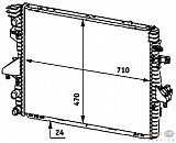 Радиатор VW T5 1.9TDI/2.0