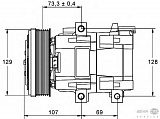 Компрессор кондиционера 12V