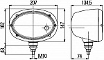 Фара рабочего света Oval 120 (H4/T4W) с габаритом