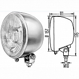 External  Фара дополнительная (H4; d157; без габарита; серебряный корпус)
