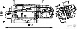 Радиатор печки MERCEDES-BENZ ATEGO,ATEGO 2,AXOR 2