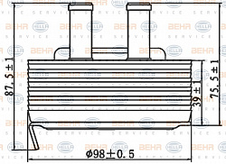 Масляный радиатор NISSAN ALMERA II (N16),ALMERA II Hatchback (N16),ALMERA TINO (V10),NP300,PICK UP (D22),PRIMERA (P12),PRIMERA Hatchback (P12),X-TRAIL (T30)