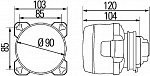 Модуль дальнего света 90 мм Classic 24V (без габарита)