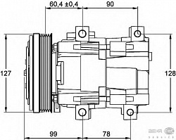 Компрессор кондиционера 12V