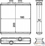 Радиатор печки MERCEDES-BENZ (W204),C-CLASS T-Model (S204)