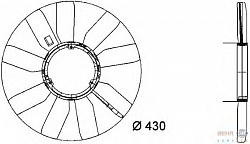 Крыльчатка вентилятора MB SPRINTER 00>06