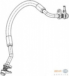 Трубопровод высокого давления, кондиционер CITROEN C5 III (RD_),C5 III Break (TD_),C6 (TD_) PEUGEOT 407 купе (6C_)