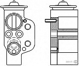Расширительный клапан кондиционера AUDI A4 (8K2, B8),A4 Allroad (8KH, B8),A4 Avant (8K5, B8),A5 (8T3),A5 Sportback (8TA),A5 кабрио (8F7),Q5 (8R)