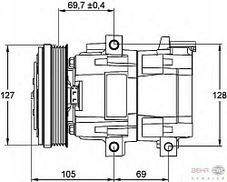 Компрессор кондиционера 12V