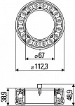 D67/112 Светодиодное кольцо  (2 режима)