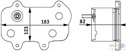 Масляный радиатор PORSCHE 911 (997),911 кабрио (997)