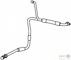 Трубопровод высокого / низкого давления, кондиционер CITROEN C5 III (RD_),C5 III Break (TD_),C6 (TD_)