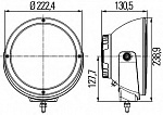 Фара дальнего света Luminator LED (Ref. 50) FF, LED