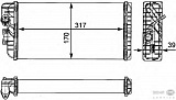 Радиатор печки MERCEDES-BENZ LK/LN2,T2/LN1 бортовой,T2/LN1 Одноосный тягач,T2/LN1 самосвал,T2/LN1 фургон/универсал,VARIO фургон/универсал