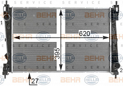 Радиатор охлаждения двигателя FIAT BRAVO II (198) LANCIA DELTA III (844)