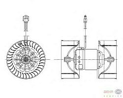 Моторчик печки BMW 3 (E46),X3 (E83)
