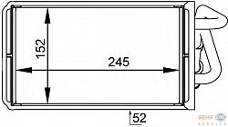Радиатор печки FORD TRANSIT бортовой (E_ _),TRANSIT автобус (E_ _),TRANSIT фургон (E_ _)