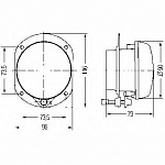 Модуль D90мм  противотуманный свет (Н7) 24V