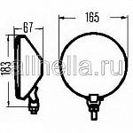 Противотуманная фара Classic 160 Chrom (с крышкой)