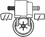 Водяной насос омывателя стёкол двойной FORD GALAXY (WGR) OPEL AGILA (A) (H00),ASTRA G, ASTRA H,SEAT, VW 