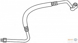 Трубопровод высокого / низкого давления, кондиционер MERCEDES-BENZ E-CLASS (W211)