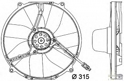 Вентилятор кондиционера MERCEDES-BENZ S-CLASS (W140),S-CLASS купе (C140),SL (R129)