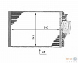 Испаритель кондиционера MERCEDES-BENZ SLK (R170)