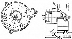 Моторчик печки CITROEN ZX (N2),ZX Break (N2) PEUGEOT 306 (7B, N3, N5),306 Break (7E, N3, N5),306 кабрио (7D, N3, N5),306 Хэтчбек (7A, 7C, N3, N5)